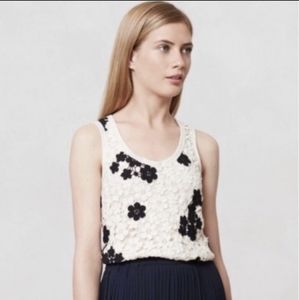 Dolan crochet floral tank top
